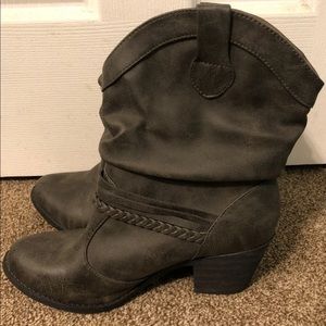 Cowboy Style Gray Boots